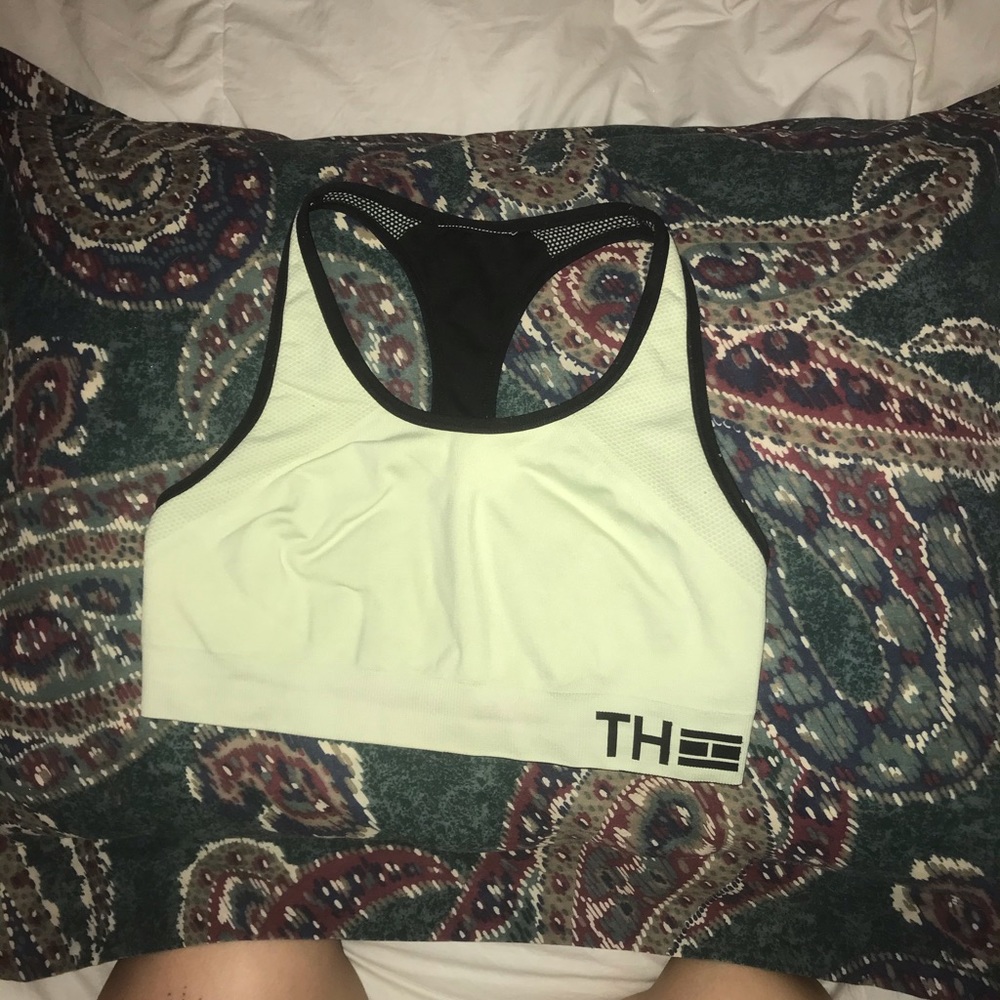 Lime Green / Black reversible hilfigher sports bra